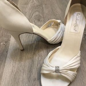 Ivory wedding heels